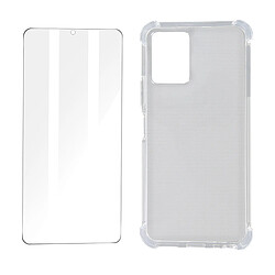 Avizar Pack Protection Vivo Y21, Y21s et Y33s Coque Souple et Verre Trempé transparent