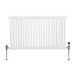 Monstershop Radiateur Traditionnel à Double Colonne – 600 x 1012 mm – Blanc