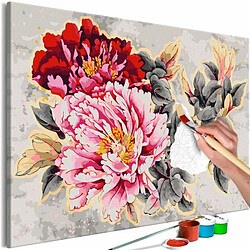 Paris Prix Tableau à Peindre Soi-Même Beautiful Peonies 80x120cm