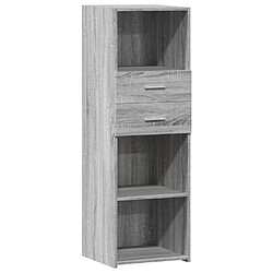 vidaXL Buffet haut sonoma gris 40x42,5x124 cm bois d'ingénierie