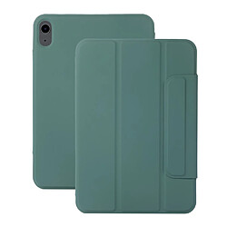 Etui en PU + TPU auto-absorbé avec support vert foncé pour votre iPad mini (2021)