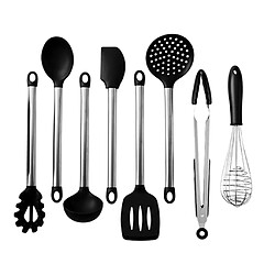 8pcs ustensiles de cuisine en silicone mis ustensiles de cuisine cuillère de cuisson ensemble