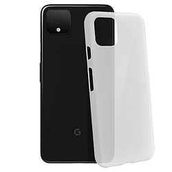 Avizar Coque Google Pixel 4 Silicone Gel Flexible Résistant Ultra fine Blanc givré