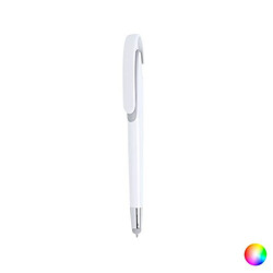 Totalcadeau Stylo à mécanisme bouton avec stylet tactile - Stylo encre bleu design Couleur - Orange pas cher