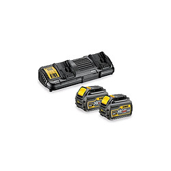 Pack de 2 batteries Dewalt XR Flexvolt LiIon 18 54 V 6 Ah chargeur double DCB132T2