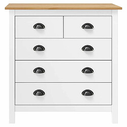 Maison Chic Commode Buffet - Meuble de rangement Hill Blanc 79x40x80 cm Bois de pin solide -GKD73456