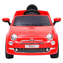 vidaXL Voiture électrique pour enfants Fiat 500 Rouge