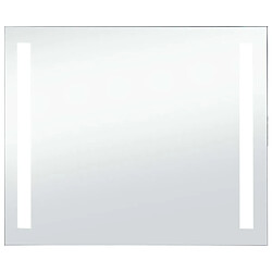 Maison Chic Miroir mural à LED, Miroir murale de salle de Bain 80x60 cm -MN72915