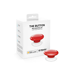 Contrôleur de scènes Bluetooth compatible Apple HomeKit rouge - Fibaro