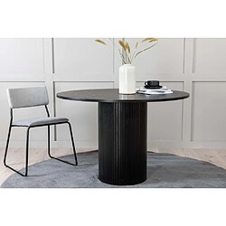 Venture Home Table ronde en MDF Bianca 110 cm noir.