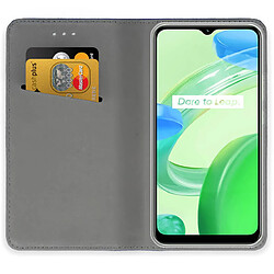 Avis Htdmobiles Housse pour Realme C33 - etui coque pochette portefeuille + verre trempe - ROUGE MAGNET