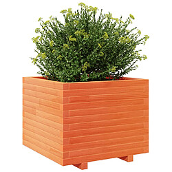 Avis vidaXL Jardinière cire marron 60x60x49,5 cm bois de pin massif