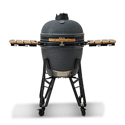 Avis Barbecue au charbon de bois KAMADO - Brasero - En céramique, Haute résistance à la chaleur - Avec Thermomètre -Chariot