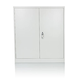 Armoire de classement COLOR AS 105 x 90 x 40 cm Métal gris lumière hjh OFFICE