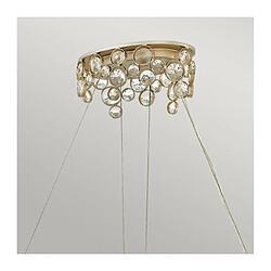 Elstead Lighting Chandelier Linear Anya Feuille d'argent 33,8 Cm