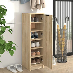 Avis Maison Chic Armoire à Chaussures,Meuble de Rangement à Chaussures Chêne Sonoma 30x35x100cm Bois d'ingénierie -MN96293