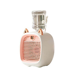 Avis (Rose) Mini Ventilateur De Climatiseur Portable Humidificateur Refroidisseur Usb 4 Vitesses Et Pratique