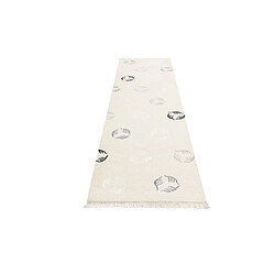 Vidal Tapis de couloir en laine 305x81 beige Darya pas cher