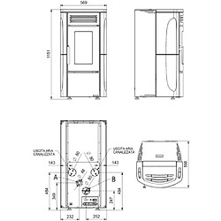 Avis La Nordica Extraflame Poêle à granulés de bois12.1kw acier blanc - terryplusblanc - NORDICA EXTRAFLAME