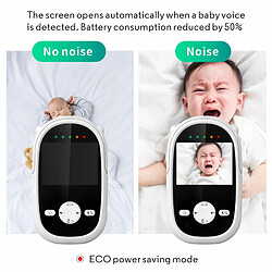 Babyphone Camera Écran LCD 2.4 Pouces Vision Nocturne Intercom Sans Fil EU Plug YONIS