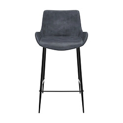 Avis Rendez Vous Deco Chaise de bar mi-hauteur Pirata gris foncé 65 cm (lot de 2)