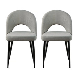 Habitat Et Jardin Lot de 2 chaises Alma - Gris