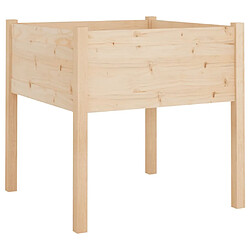 Acheter Maison Chic Lot de 2 Jardinières d'extérieur,Bac à fleurs - pot de fleur 70x70x70 cm bois de pin massif -GKD76991