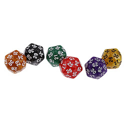 Avis Pack De 6pcs Multi Sided Dés Pour D u0026 D Trpg Partie Jeu De Société Jouets Perle D30