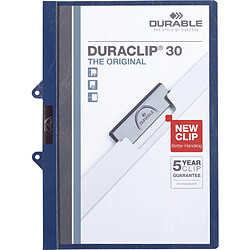 DURABLE Chemise à clip DURACLIP EASY FILE, A4, bleu foncé ()