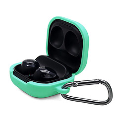 Coque en silicone lavable avec boucle anti-perte menthe verte pour votre Samsung Galaxy Buds Pro