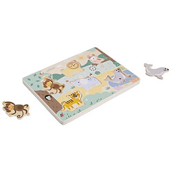 EliNeli Puzzle Sonore en Bois Animaux