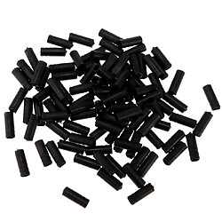 100pcs bicyclette de frein de bicyclette de frein intérieur de câble embouts de fil embouts noirs 4mm