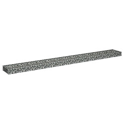 Avis vidaXL Lit surélevé à gabion Acier galvanisé 270x30x10 cm