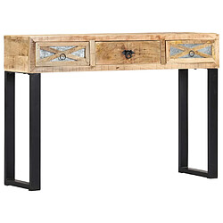 vidaXL Table console 110 x 30 x 76 cm Bois de manguier massif