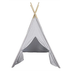 Avis The Home Deco Kids Tipi enfant en tissu 160 cm Little house taupe et blanc.