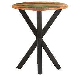 vidaXL Table d'appoint 48x48x56 cm Bois de récupération massif