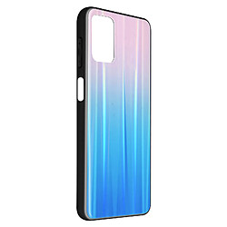 Avizar Coque Xiaomi Redmi 9T et Poco M3 Holographique Brillant Rose et bleu