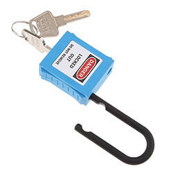 PL38-KD Cadenas De Verrouillage De Sécurité Incurvé PVC 38 Mm Bleu