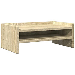 vidaXL Support de moniteur chêne sonoma 42x24x16 cm bois d'ingénierie