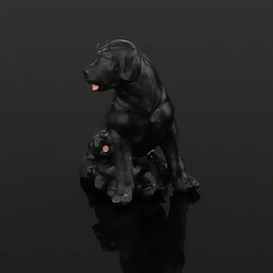 1/64 Miniature Chien Mini Figure Poupée Scène De Rue Modèle Modèle StyleA Noir pas cher