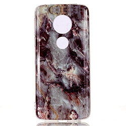 Wewoo Coque Marbre Motif TPU Pour Motorola Moto E5 Gris