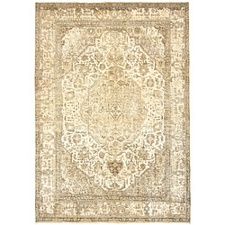 Avis Vidal Tapis de laine 288x203 blanc crème Vintage Royal