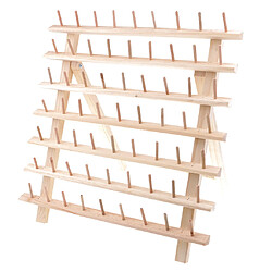 support de fil à coudre et à broder en bois 63-support de stockage de bobine pliable pas cher