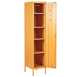 Acheter Beliani Armoire en acier jaune FROME