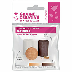 Graines Creatives 3 colorants solides pour bougies - Naturel