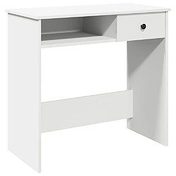 vidaXL Bureau Blanc 80x40x75 cm Bois d'ingénierie