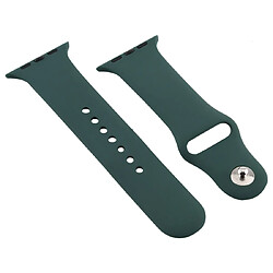 Wewoo Pour Apple Watch Series 5 & 4 40 mm / 3 & 2 & 1 38 mm Bracelet de montre en silicone vert foncé