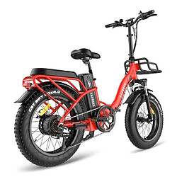 Vélo électrique FAFREES F20 Max Cadre Pliable 48V 18Ah Batterie 25Km/h Vitesse Max Rouge