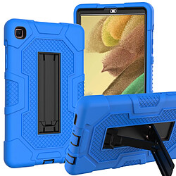 Coque en TPU + Silicone Conception de couleur contrastée B3 avec béquille coulissante bleu foncé/noir pour votre Samsung Galaxy Tab A7 Lite 8.7 pouces T225/T220 (2021)