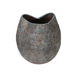 Cache-pot Romimex Bleu Terre cuite 26 x 26 x 26 cm Finition vieillie